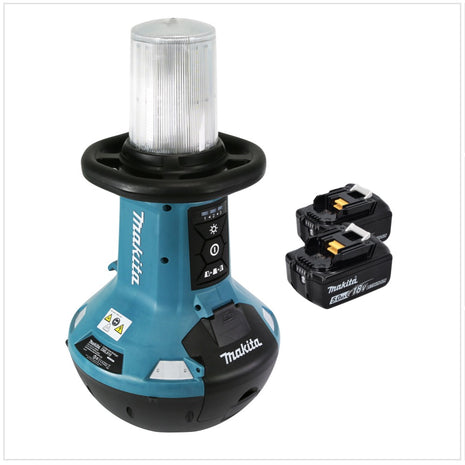 Makita DML 810 T Akku LED Flächenlicht 18 / 36 V ( 2 x 18 V ) 5500 lm IP54 + 2x Akku 5,0 Ah - ohne Ladegerät