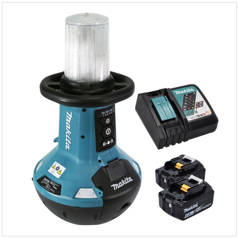 Makita DML 810 RG Akumulatorowy naświetlacz LED 18 / 36 V ( 2 x 18 V ) 5500 lm IP54 + 2x akumulator 6,0 Ah + ładowarka