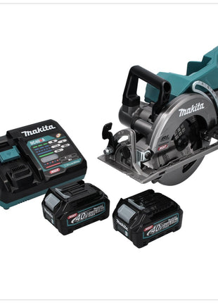 Makita RS 001 GD2 Scie circulaire sans fil 185mm 40V max. Brushless + 2x Batteries 2,5Ah + Chargeur