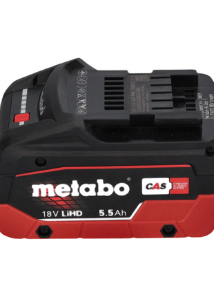 Metabo SB 18 LTX BL I Perceuse-visseuse à percussion sans fil 130 Nm 18 V Brushless + 1x Batterie 5,5 Ah + Coffret MetaBOX - sans chargeur