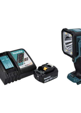 Makita DML 812 RM1 Lampe torche à LED 18 V 1250 lm + 1x batterie 4,0 Ah + chargeur