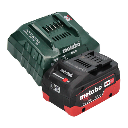 Metabo SB 18 LTX BL I Akumulatorowa wiertarko-wkrętarka udarowa 18 V 130 Nm bezszczotkowa + 1x akumulator 8,0 Ah + ładowarka + metaBOX