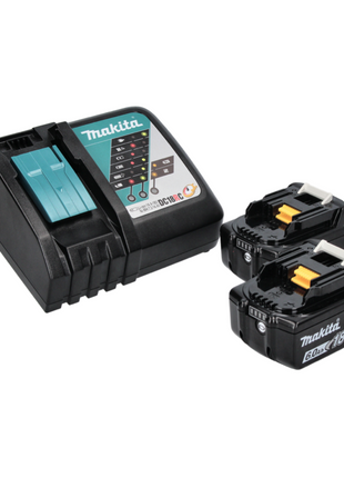 Makita DML 812 RG batería LED foco de mano lámpara de bolsillo 18 V 1250 lm + 2x baterías 6,0 Ah + cargador