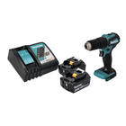 Makita DHP 483 RG akumulatorowa wiertarko-wkrętarka udarowa 18 V 40 Nm bezszczotkowa + 2x akumulator 6,0 Ah + ładowarka