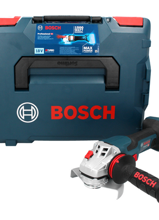 Bosch Professional GWS 18V-15 C Akku Winkelschleifer 18 V 125 mm ( 06019H6000 ) BITURBO Brushless + L-Boxx - ohne Akku, ohne Ladegerät