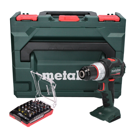 Metabo SB 18 LT BL Perceuse-visseuse à percussion sans fil 75 Nm 18 V Brushless + Coffret MetaBOX + Set d'embouts, 32 pcs. - sans batterie, sans chargeur