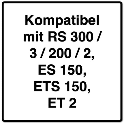 Festool Turbofilter TF II-RS/ES/ET/5 10 Stück ( 2x 487779 ) für RS 300 / RS 3 / RS 200 / RS 2 / ES 150 / ETS 150 / ET 2 - Toolbrothers