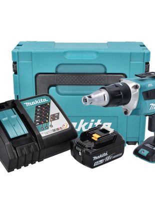 Makita DFS 452 RT1J Akku Schnellbauschrauber 18 V Brushless + 1x Akku 5,0 Ah + Ladegerät + Makpac - Toolbrothers