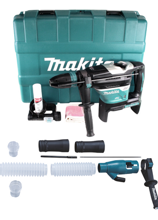 Makita DHR 400 ZKU Akku Kombihammer 36 V ( 2 x 18 V ) 8,0 J SDS Max Brushless + Absaugset + Koffer - ohne Akku, ohne Ladegerät