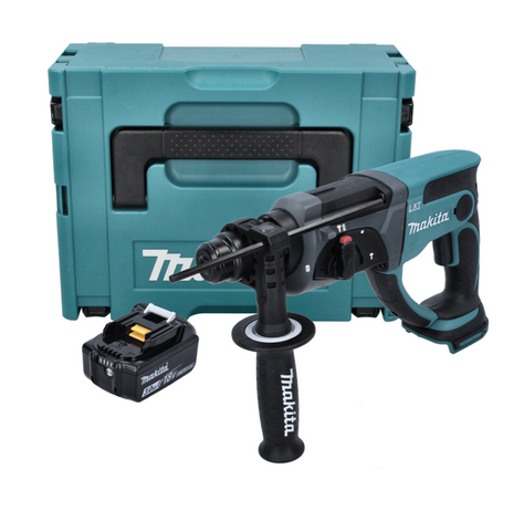 Makita DHR 202 F1J Akumulatorowy młot udarowo-obrotowy 18 V 2,0 J SDS Plus + 1x akumulator 3,0 Ah + Makpac - bez ładowarki