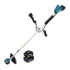 Desbrozadora de batería Makita DUR 368 AM 36 V (2 x 18 V) de dos mangos sin escobillas + 2x batería 4,0 Ah - sin cargador