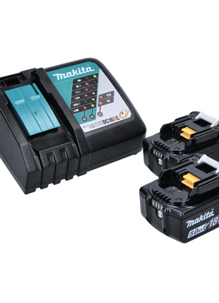 Makita DUR 368 ART Débroussailleuse à batterie 36 V (2 x 18 V) sans balais à deux poignées + 2x batterie 5,0 Ah + chargeur