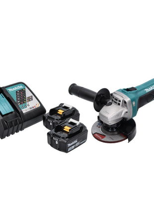 Makita DGA 452 RF Meuleuse d'angle sans fil 18 V 115 mm + 2x Batteries 3,0 Ah + Chargeur