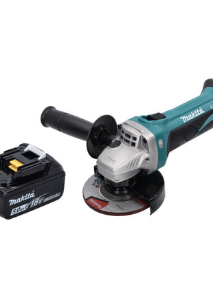 Makita DGA 452 T1 Akku Winkelschleifer 18 V 115 mm + 1x Akku 5,0 Ah - ohne Ladegerät