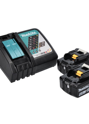 Makita DSS 611 RGJ Scie circulaire sans fil 18 V 165 mm + 2x Batteries 6,0 Ah + Chargeur + Coffret Makpac