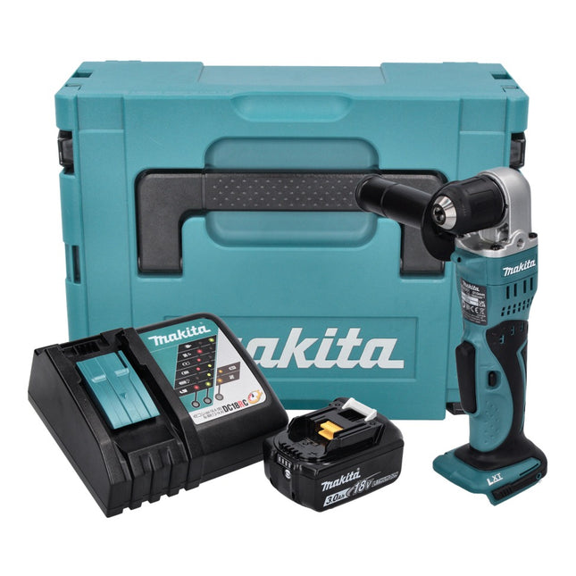 Makita DDA 351 RF1J Akku Winkelbohrmaschine 18 V 13,5 Nm + 1x Akku 3,0 Ah + Ladegerät + Makpac - Toolbrothers