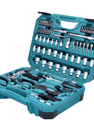 Makita Handwerkzeug Set 76 tlg. Chrom Vanadium Stahl ( E-10899 ) Bit / Zange / Hammer / Ratsche / Schraubendreher - Toolbrothers