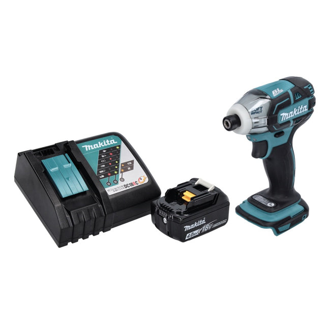 Makita DTS 141 RM1 akumulatorowa wkrętarka impulsowa 18 V 40 Nm 1/4" bezszczotkowa + 1x akumulator 4,0 Ah + ładowarka