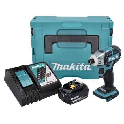 Makita DTS 141 RM1J akumulatorowa wkrętarka impulsowa 18 V 40 Nm 1/4" bezszczotkowa + 1x akumulator 4,0 Ah + ładowarka + Makpac