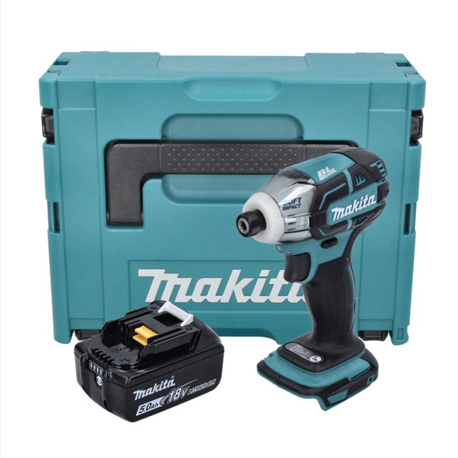 Makita DTS 141 T1J akumulatorowa wkrętarka impulsowa 18 V 40 Nm 1/4" bezszczotkowa + 1x akumulator 5,0 Ah + Makpac - bez ładowarki