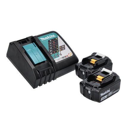 Odkurzacz akumulatorowy Makita DCL 180 RF B 18 V czarny + 2x akumulator 3,0 Ah + ładowarka