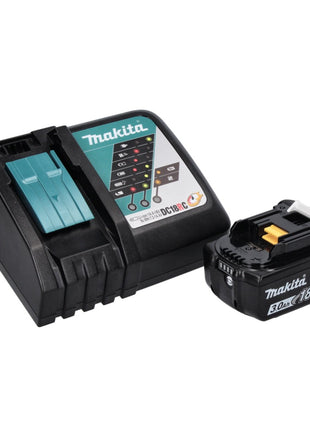 Makita DBN 500 RF1 Akku Stauchkopfnagler 18 V 15-50 mm + 1x Akku 3,0 Ah + Ladegerät