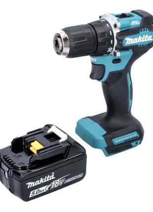 Makita DDF 487 T1 Akku Bohrschrauber 18 V 40 Nm Brushless + 1x Akku 5,0 Ah - ohne Ladegerät - Toolbrothers