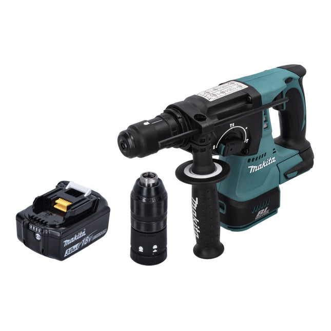 Makita DHR 243 F1 akumulatorowa wiertarko-wkrętarka udarowa 18 V SDS plus Brushless + 1x akumulator 3,0 Ah - bez ładowarki