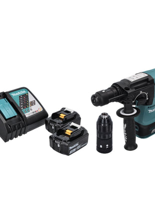 Makita DHR 243 RF Akku Bohrhammer 18 V SDS plus Brushless + 2x Akku 3,0 Ah + Ladegerät