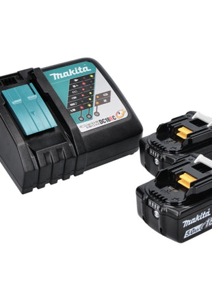 Makita DDF 487 RTJ Akku Bohrschrauber 18 V 40 Nm Brushless + 2x Akku 5,0 Ah + Ladegerät + Makpac - Toolbrothers