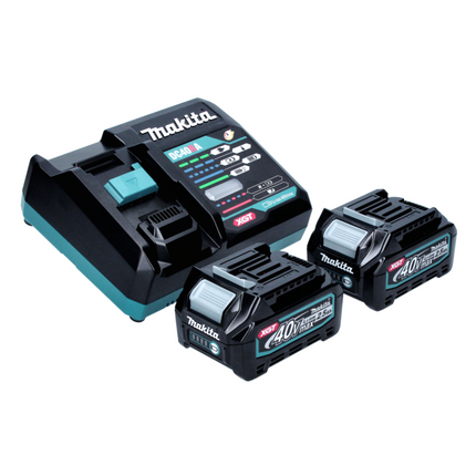 Makita UB 001 GD201 Dmuchawa akumulatorowa Dmuchawa do liści 40 V maks. bezszczotkowa + 2x akumulator 2,5 Ah + ładowarka