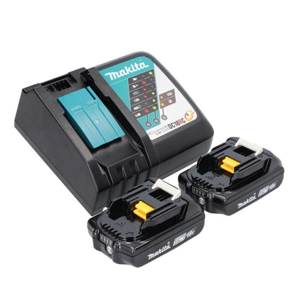 Makita DHP 487 RA akumulatorowa wiertarko-wkrętarka udarowa 18 V 40 Nm bezszczotkowa + 2x akumulator 2,0 Ah + ładowarka