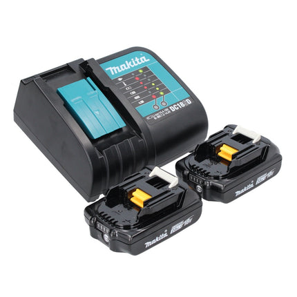 Zestaw Makita Power Source Kit 18 V z 2x akumulatorem BL 1820 B 2,0 Ah ( 2x 197254-9 ) + ładowarka DC 18 SD ( 194533-6 )