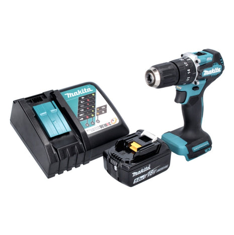 Makita DHP 487 RT1 Akku Schlagbohrschrauber 18 V 40 Nm Brushless + 1x Akku 5,0 Ah + Ladegerät - Toolbrothers