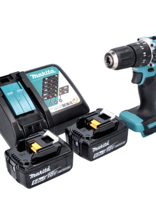 Makita DHP 487 RT Akku Schlagbohrschrauber 18 V 40 Nm Brushless + 2x Akku 5,0 Ah + Ladegerät - Toolbrothers