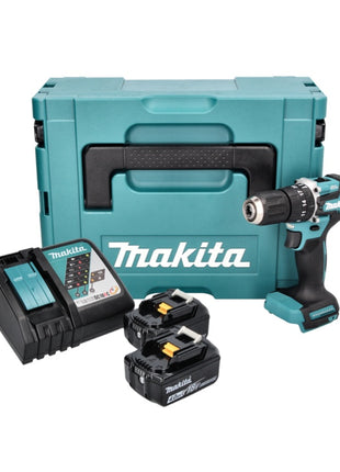 Makita DHP 487 RMJ Akku Schlagbohrschrauber 18 V 40 Nm Brushless + 2x Akku 4,0 Ah + Ladegerät + Makpac - Toolbrothers