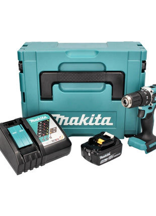 Makita DHP 487 RT1J Akku Schlagbohrschrauber 18 V 40 Nm Brushless + 1x Akku 5,0 Ah + Ladegerät + Makpac - Toolbrothers