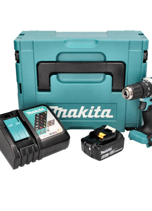 Makita DHP 487 RG1J Akku Schlagbohrschrauber 18 V 40 Nm Brushless + 1x Akku 6,0 Ah + Ladegerät + Makpac - Toolbrothers