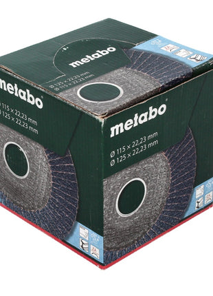 Metabo Lamellenschleifteller Fächerscheibe P120 125 mm 22,23 mm ( 10 x 623154000 ) für Winkelschleifer