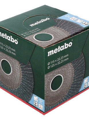 Metabo Lamellenschleifteller Fächerscheibe P 60 125 mm 22,23 mm ( 20 x 623148000 ) für Winkelschleifer