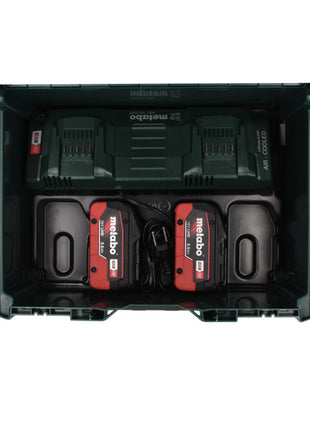 Metabo 18 V LiHD Basis Set + 2x Akku 5,5 Ah + ASC 145 DUO Ladegerät + metaBOX