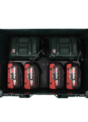 Metabo 18 V LiHD Basis Set + 4x Akku 8,0 Ah + 2x ASC 55 Ladegerät + metaBOX