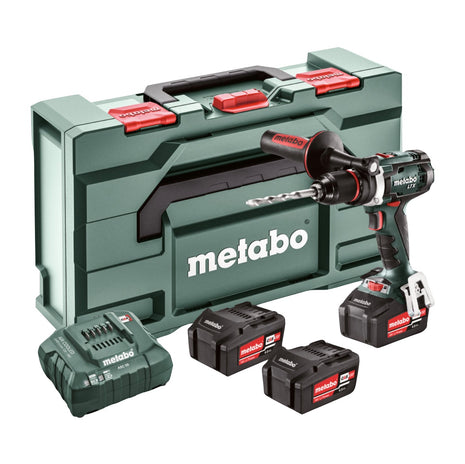 Metabo BS 18 LTX Impuls Set Akku Bohrschrauber 18 V 110 Nm ( 602191960 ) + 3x Akku 4,0 Ah + Ladegerät + metaBOX