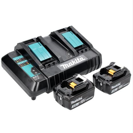 Zestaw Makita Power Source Kit 18 V z akumulatorem 2x BL 1830 B 3,0 Ah ( 197599-5 ) + podwójna ładowarka DC 18 SH ( 199687-4 )