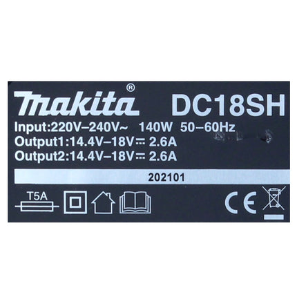 Zestaw Makita Power Source Kit 18 V z akumulatorem 2x BL 1840 B 4,0 Ah ( 197265-4 ) + podwójna ładowarka DC 18 SH ( 199687-4 )