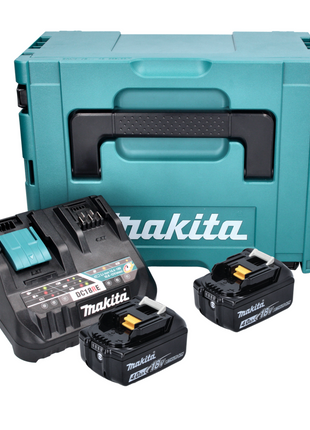 Makita Power Source Kit 18 V mit 2x BL 1840 B Akku 4,0 Ah ( 2x 197265-4 ) + DC 18 RE Multi Schnell Ladegerät ( 198720-9 ) + Makpac