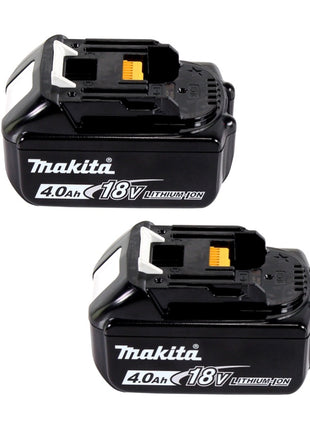 Makita Power Source Kit 18 V avec 2x BL 1840 B4,0 Ah batterie ( 197265-4 ) + DC 18 SH double chargeur ( 199687-4 ) + Makpac