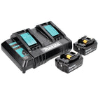 Zestaw Makita Power Source Kit 18 V z akumulatorem 2x BL 1850 B 5,0 Ah ( 197280-8 ) + podwójna ładowarka DC 18 SH ( 199687-4 )