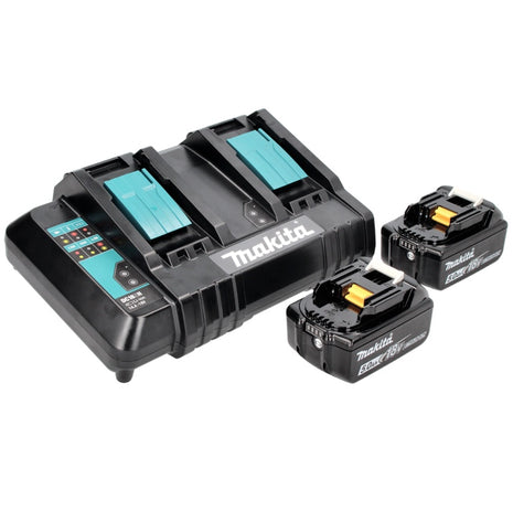 Zestaw Makita Power Source Kit 18 V z akumulatorem 2x BL 1850 B 5,0 Ah ( 197280-8 ) + podwójna ładowarka DC 18 SH ( 199687-4 )