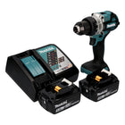 Makita DDF 486 RT taladro atornillador inalámbrico 18 V 130 Nm sin escobillas + 2 baterías 5,0 Ah + cargador